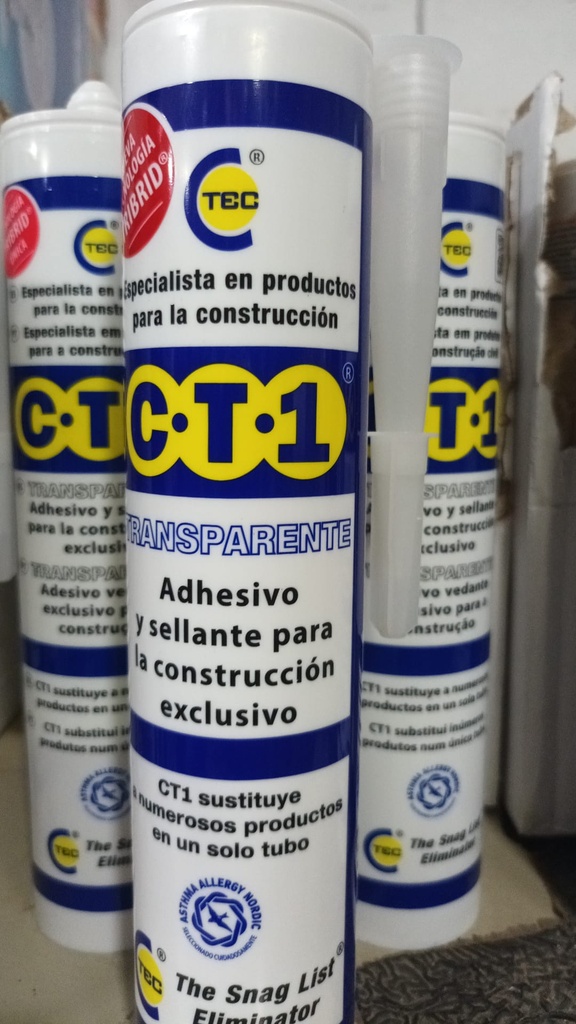 CT1 EL Nº 1 DE LOS SELLANTES Y ADHESVOS DEL MERCADO TRANSPARENTE PROMOCION