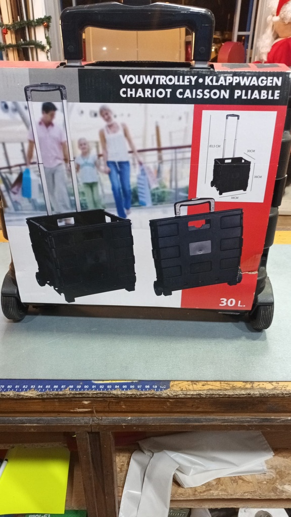 CARRETILLA TROLLEY PLEGABLE ALUMINIO 30 L