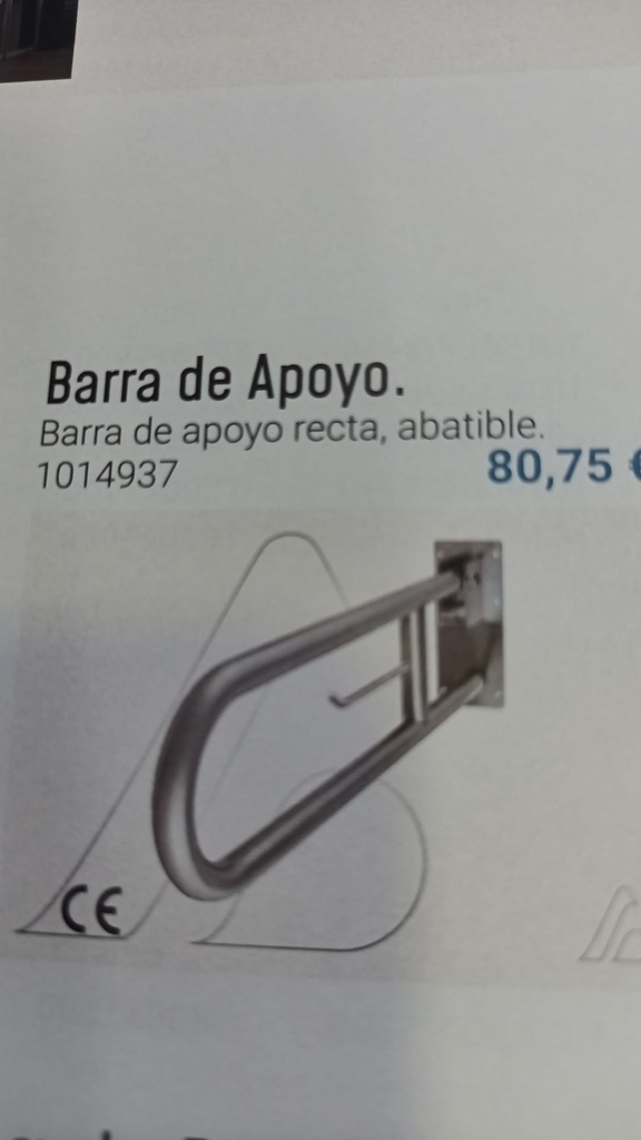 BARRA APOYO RECTA ABATIBLE (OFERTA)