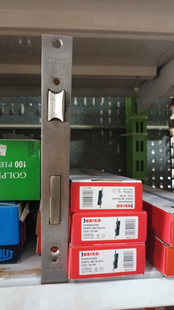 CERRADURA ALUMINIO 85 CON CILINDRO 25 ANCHO