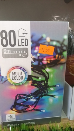 GUIRNALDA NAVIDAD 80 LED RGB 6 METROS