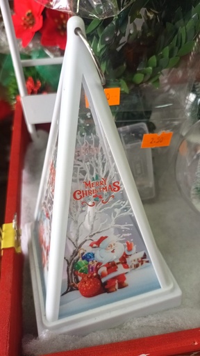 FAROL NAVIDAD PILAS LUZ CALIDA (PILAS NO INCLUIDAS)
