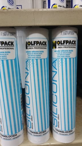 SILICONA TRANSPARENTE WOLFPACK