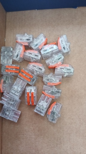 REGLETA CONECCION RAPIDA 2 POLOS 0.75A2.5 mm ideal para dountlight