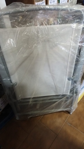 SILLA PLEGABLE  TEXTIL BLANCO EXT ACERO ( PLAYA )