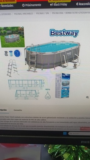 PISCINA OVALADA+BOMBA+FILTRO 427X250 (OFERTA)