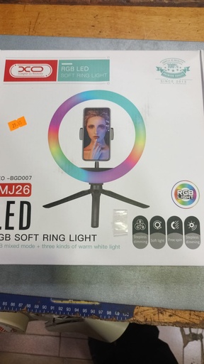 KIT YOUTUBER BASE+SOPORTE LUZ RGB 25€