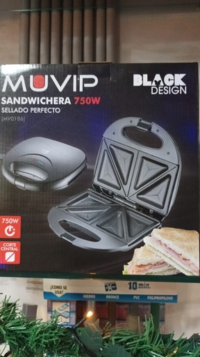 SANDWICHERA 750 BLACK DISING NEGRA