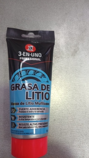 GRASA DE LITIO (dura) TUBO 150G 3EN1