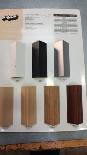 ESQUINERO ADHESIVO 25X25 PLASTICO MADERA CLARA